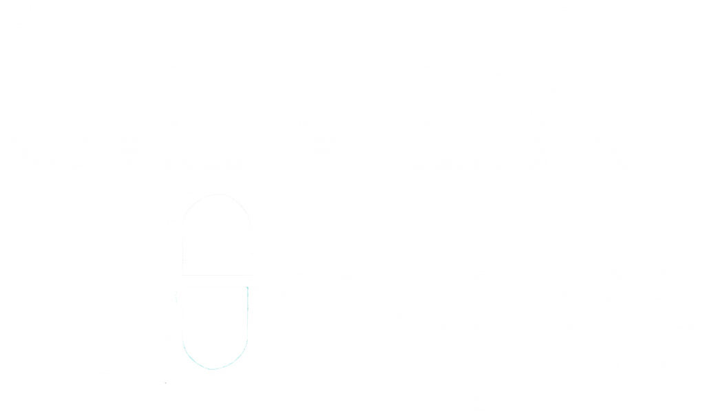 Silver Scripts White Logo